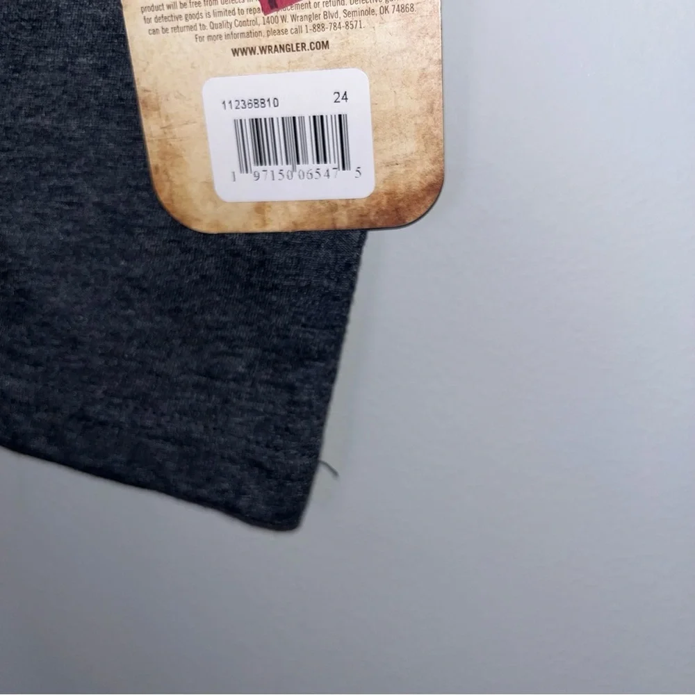 NWT Wrangler Kids Stay Wild Bullhead Tee - Dark Gray 24 Months